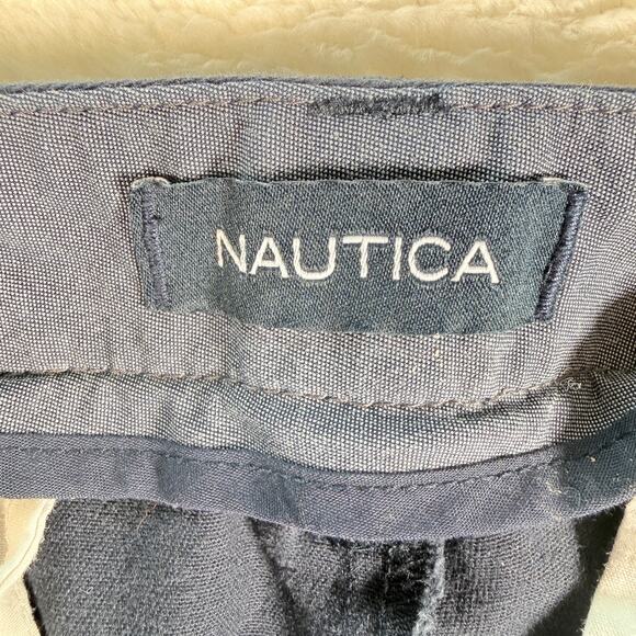 Nautica Mens "The Deck Pants/Classic Fit" Stretch Straight Blue 38Wx34L (38x31) - Picture 3 of 10